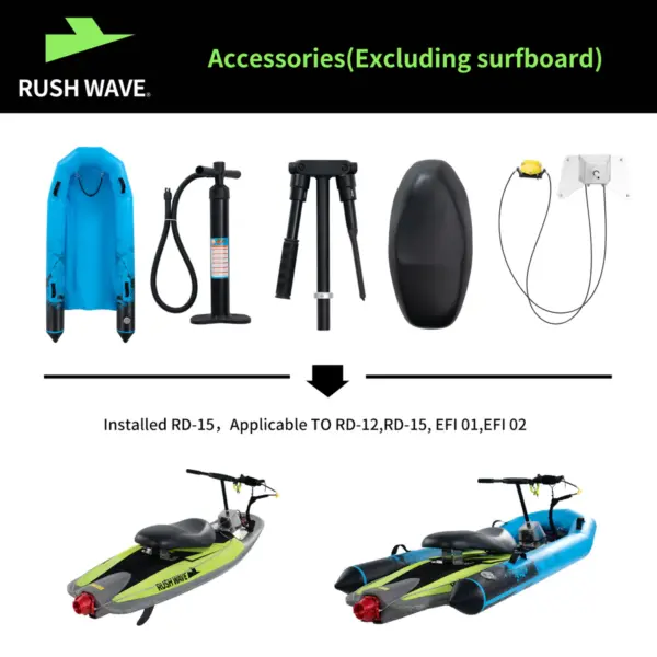 RUSH WAVE | Surf Boat | Suitable for Rider Pro | Accessory set - Image 2